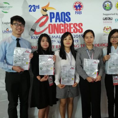 23rd Association of Quantity Surveyors Congress (PAQS) Poster Presentation in Kuching on 26th - 27th August 2019